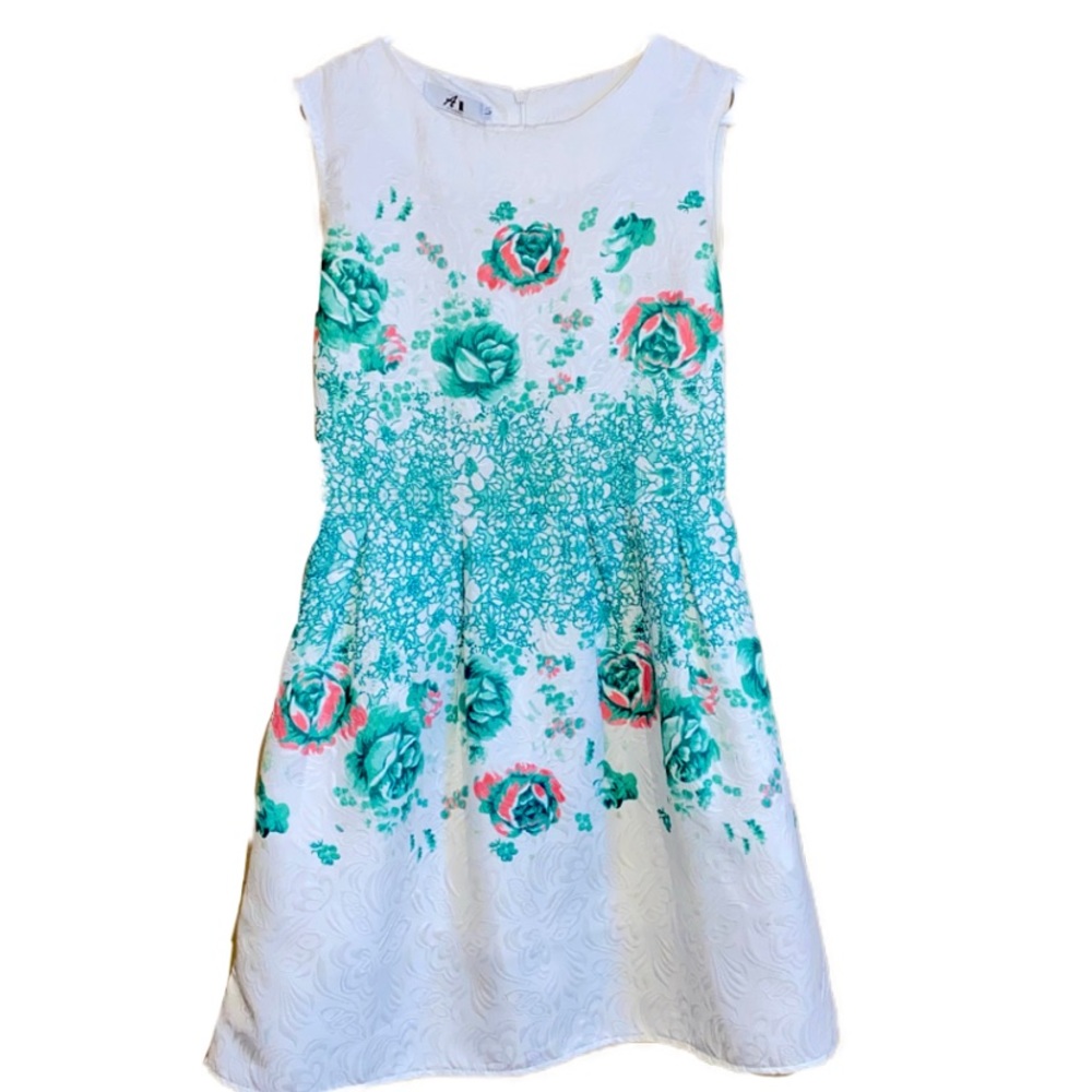Women’s Green and pink dress